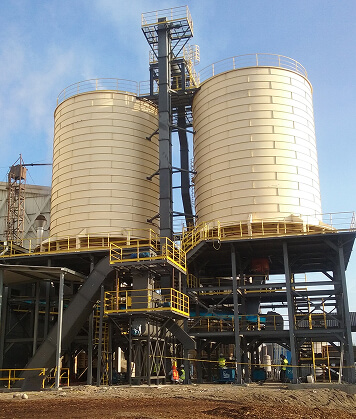Silo Vertical com Rosca Bi-Apoiada Acionamento Interno