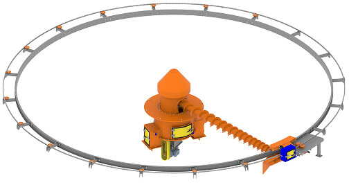 Tornillo Extractor Bi-Soportado Accionamiento Interno