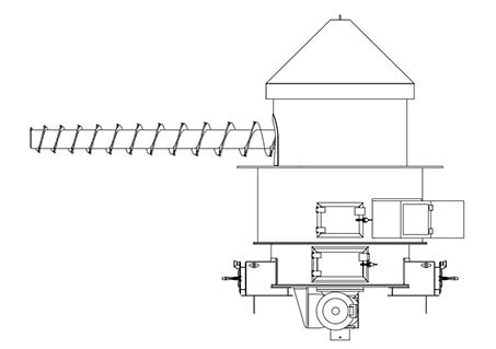 Tornillo Extractor en Voladizo