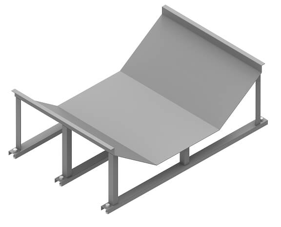 Mesa de Impacto (Calha entre Roletes)